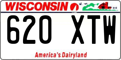 WI license plate 620XTW