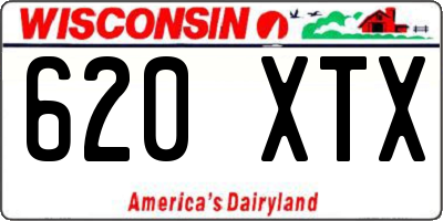 WI license plate 620XTX