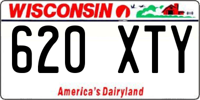 WI license plate 620XTY