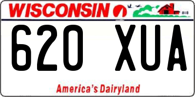 WI license plate 620XUA