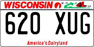 WI license plate 620XUG