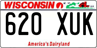 WI license plate 620XUK