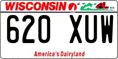 WI license plate 620XUW