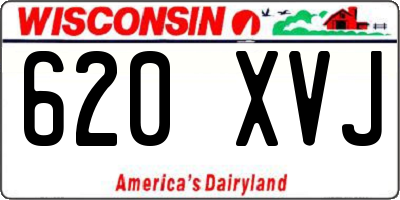 WI license plate 620XVJ