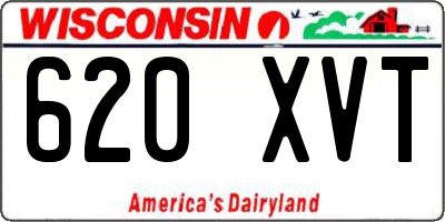 WI license plate 620XVT