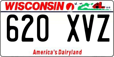 WI license plate 620XVZ
