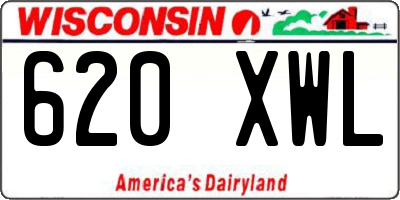 WI license plate 620XWL