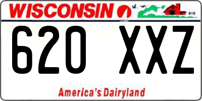 WI license plate 620XXZ