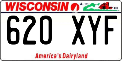 WI license plate 620XYF