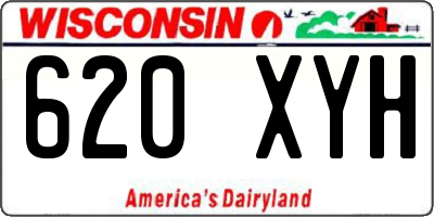 WI license plate 620XYH
