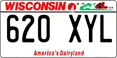 WI license plate 620XYL