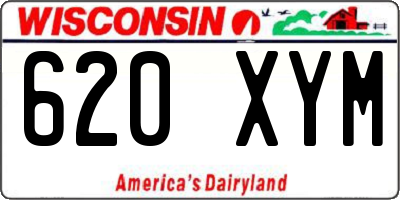 WI license plate 620XYM