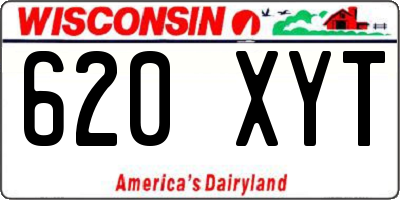 WI license plate 620XYT