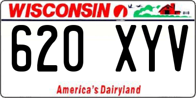 WI license plate 620XYV