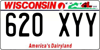 WI license plate 620XYY