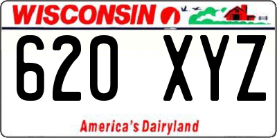 WI license plate 620XYZ