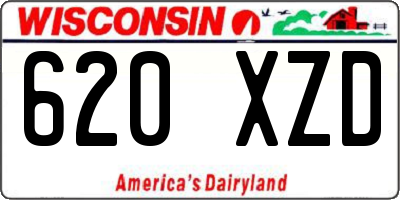 WI license plate 620XZD