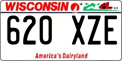WI license plate 620XZE
