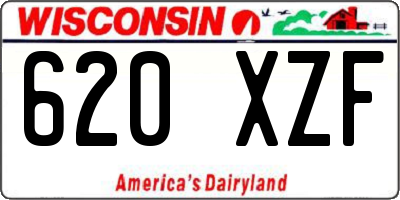 WI license plate 620XZF