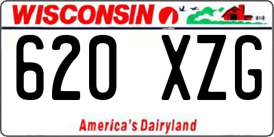 WI license plate 620XZG