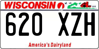 WI license plate 620XZH