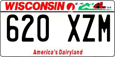WI license plate 620XZM