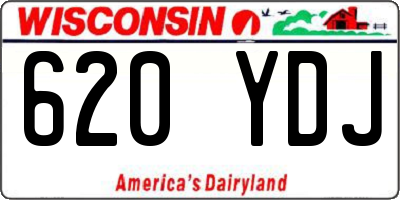 WI license plate 620YDJ