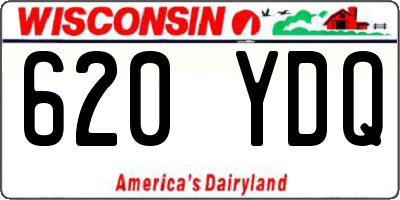 WI license plate 620YDQ