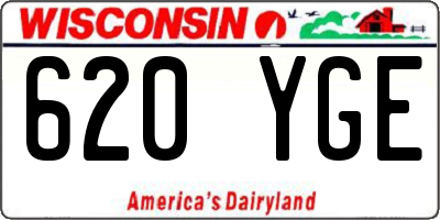 WI license plate 620YGE
