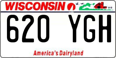 WI license plate 620YGH