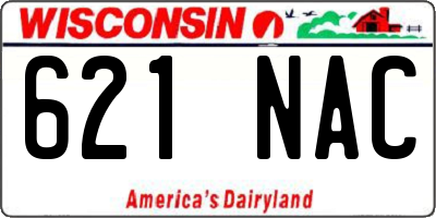 WI license plate 621NAC