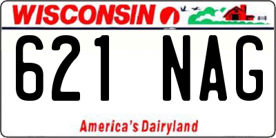 WI license plate 621NAG