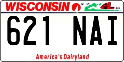 WI license plate 621NAI