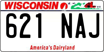 WI license plate 621NAJ