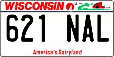 WI license plate 621NAL