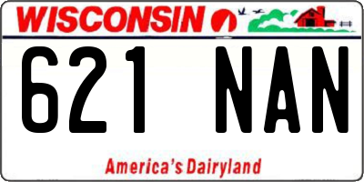 WI license plate 621NAN