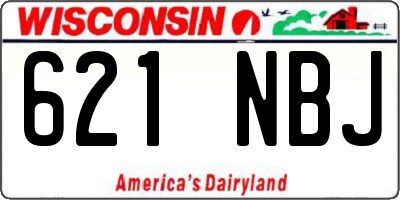 WI license plate 621NBJ