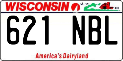 WI license plate 621NBL