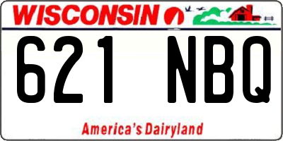 WI license plate 621NBQ