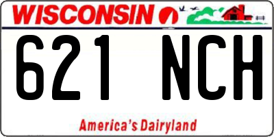 WI license plate 621NCH
