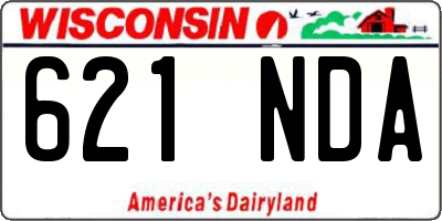 WI license plate 621NDA