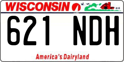 WI license plate 621NDH
