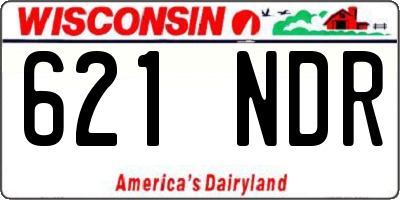 WI license plate 621NDR
