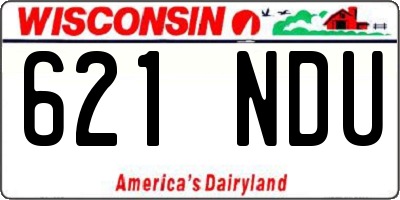 WI license plate 621NDU