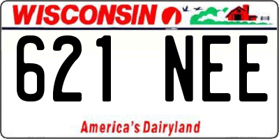 WI license plate 621NEE