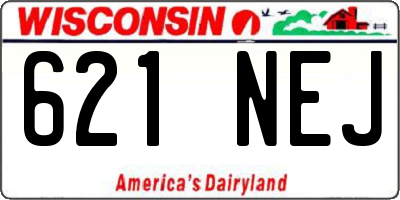 WI license plate 621NEJ