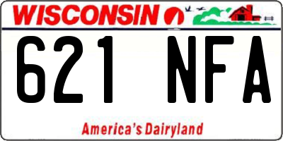 WI license plate 621NFA