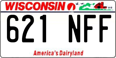 WI license plate 621NFF