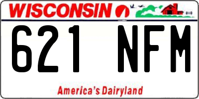 WI license plate 621NFM
