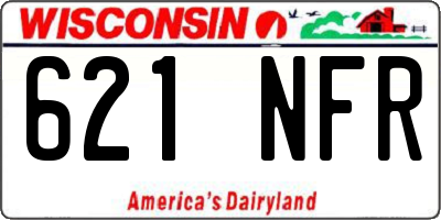 WI license plate 621NFR